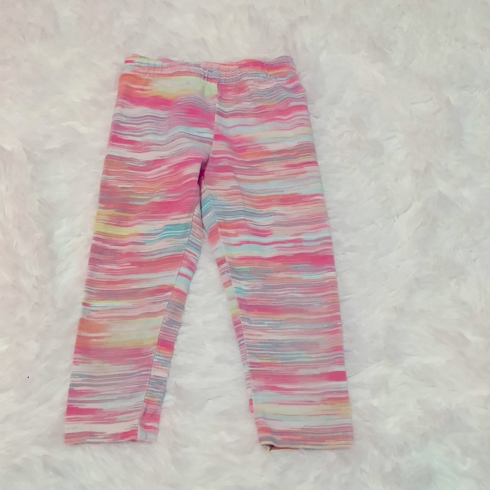 Girls multi colored cropped leggings